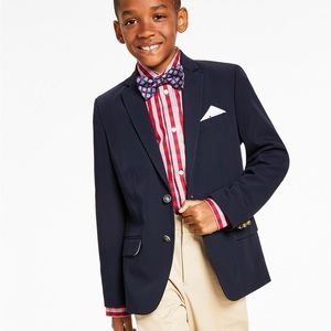 Boys Tommy Hilfiger Alexander Navy 2 Button Blazer